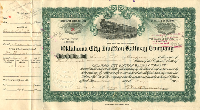 Oklahoma City Junction Railway Co.